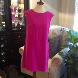 Cynthia Rowley hot pink sheath dress